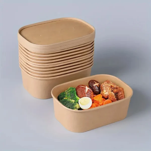 032559718f64472995e9bdab3d06df28-goods.webp 25pcs EcoMeal Kraft Lunch Boxes with Lids – Food-Grade & Durable