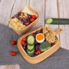 1db14c2a760243069ebcb43122b07519-goods.webp 25oz Kraft Paper Meal Prep Containers with Lids - 25 Pack, Rectangular Disposable Food Bowls