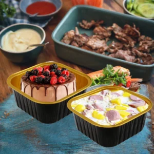 2466fe629ea2401f93e6060623d45b05-goods.webp 150pcs Rectangle PET (Polyethylene Terephthalate) Reusable Cupcake Containers