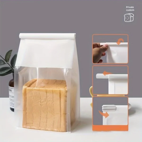 100pcs Luxury Baking Bread & Pastry Ziplock Bags