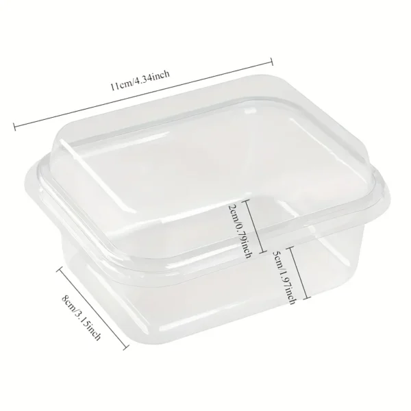 5afaade4-a695-4e8a-a208-d28f38b73f49.webp Faridabio 50pcs/ 1 Set 50 Packs of PET Transparent Fruit And Dessert Containers