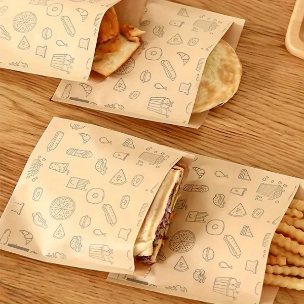 abd9cef7ea5f49c29b4233245e2d8f25-goods.webp 20pcs Oilproof Thickened Disposable Snack Bags