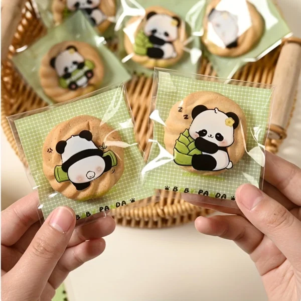 b04200c6-19c6-4499-8964-fdf3423e19fb.webp 150pcs Adorable Panda Transparent Self-Sealing Bags for Cookies & Snacks