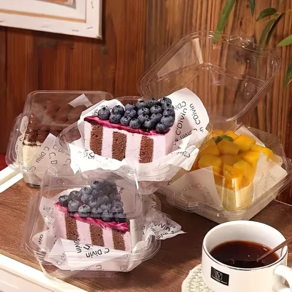 c3273719-2817-4fbe-8d56-34949097dfa9.webp 50pcs Clear Plastic Takeout Containers, Reusable Square Clamshell Food Boxes