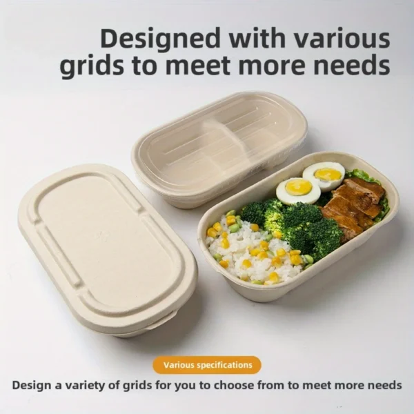 d628ae8a2c0b4d30aeb3a4c8efeabd3f-goods.webp 5pcs Disposable Paper Bento Boxes – Biodegradable & Compostable