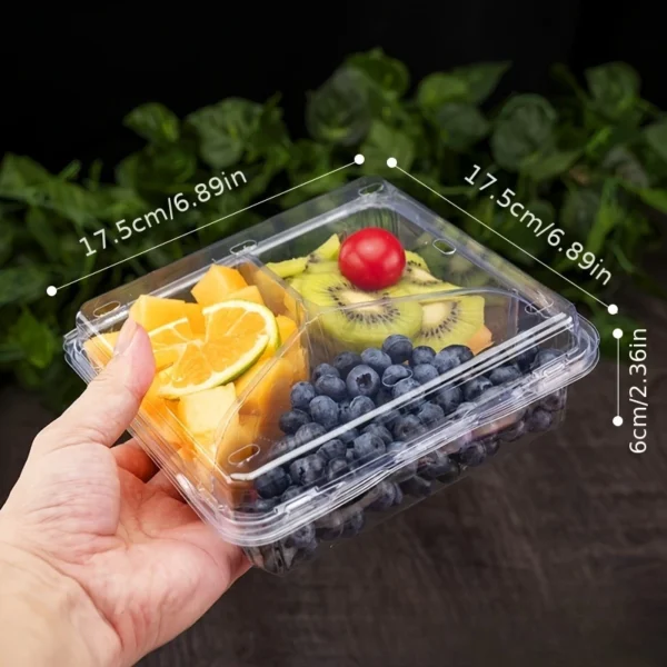 dee30c4e-7176-11ef-8dd1-0a580a699c58.webp Clear PET Plastic Fruit Cut Box: Perfect for On-The-Go Snacks Or Party Favors