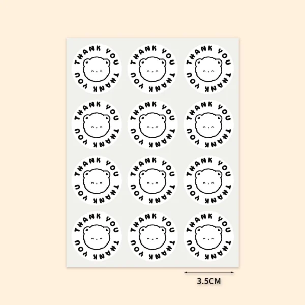 cn-11134207-7qukw-lhd5jcn2hknze3 120 Pcs/Pack Cute Cartoon Thank You For Your Order Stickers Baking Packaging Sealing Labels Small Business Commodity Gift Decor Sticker